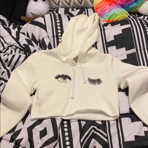 Crop top hoodie